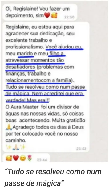 Depoimento: Tudo se resolveu como num passe de mágica